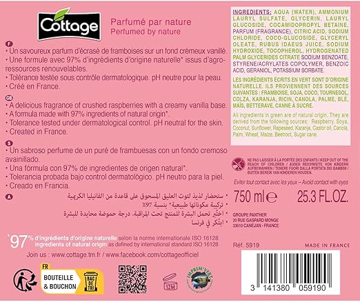 SỮA TẮM COTTAGE RASPBERRY 700ML