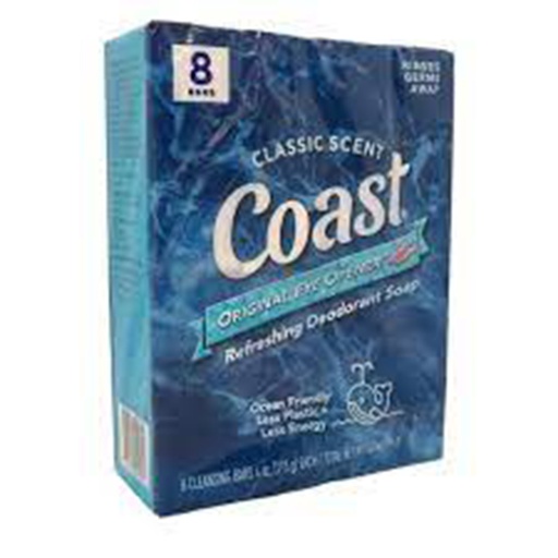 [816559011974] Pack of 8 Coast soap bars 907g