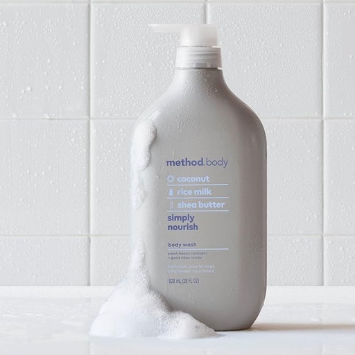 [817939018576] METHOD SIMPLY NOURISH Body Wash 828ML